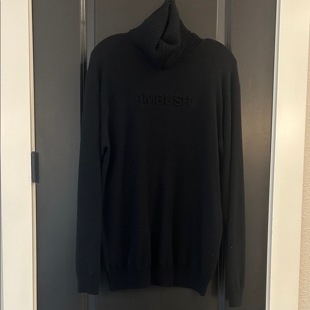 Ambush Black Turtleneck Sweater for Women